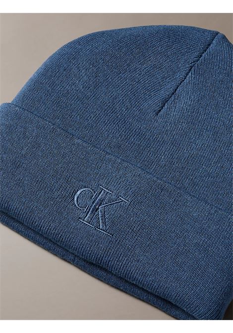Berretto con signature logo CALVIN KLEIN | LV04D8020GCEC